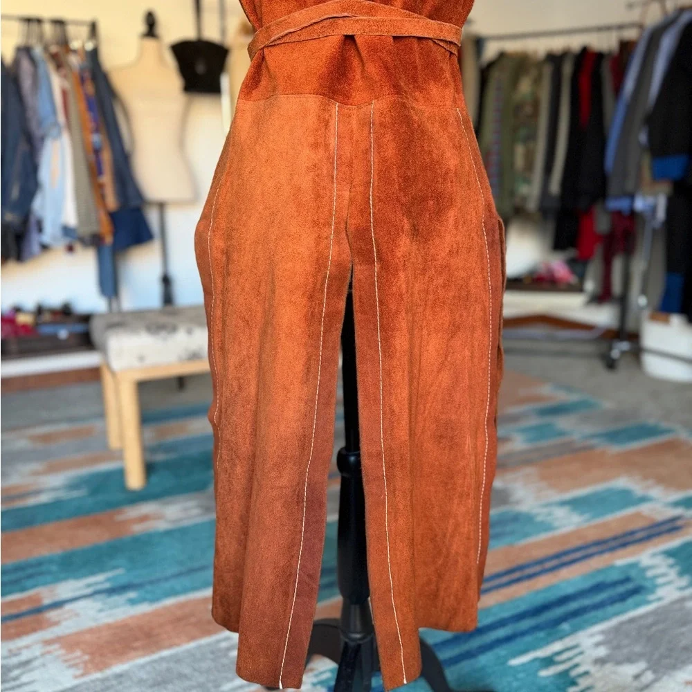 Vintage Latigo West Sleeveless Suede Duster Vest - Picture 5 of 10